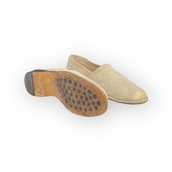 Donald J Pliner ⌘ Leather Cap Toe Espadrille Flats Shoes ⌘ Sand Suede ⌘ 6M - Picture 13 of 16